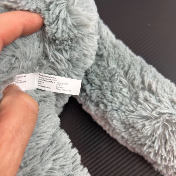 Toy Factory Plush Stuffed Animal Toy Sloth Gray with Blue Hoodie 22” Spirit Anim - Picture 12 of 15